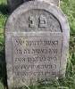 "Here lies the modest, God-fearing woman, the married Hosza/Hasza daughter of our teacher R. Mosze Ajzinsztat Aisensztadt Eisenstadt. She died Friday the eve of the Holy Sabbath 25 Nisan 5665 as the abbreviated era. May her soul be bound in the bond of everlasting life."  (szpekh@cwu.edu)